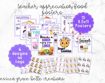 Staff Appreciation Week Food Pun Posters-Teacher Appreciation Week