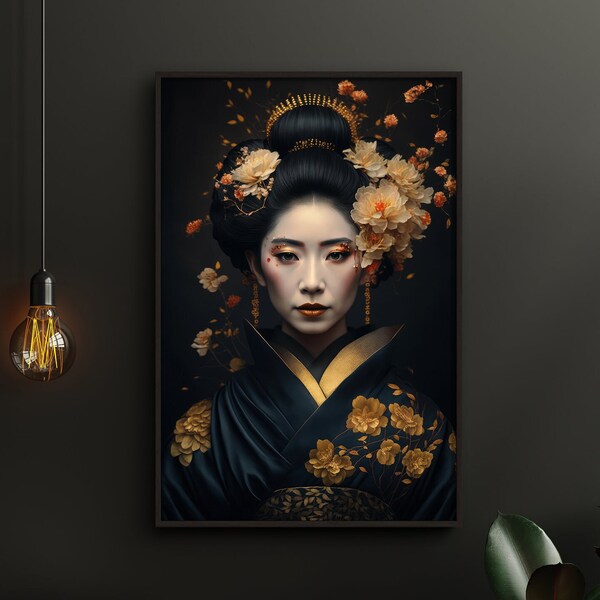Geisha Wall Art Etsy New Zealand