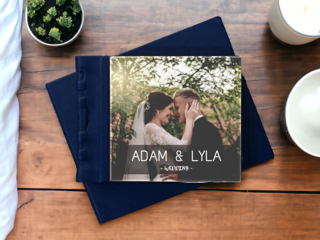 Navy Blue Lay Flat Wedding Album 8x10 Inches Etsy