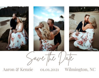 Save the Date Template, Printable Save The Date, Minimal Save The Date Card, Simple Save The Date Card, Editable Template