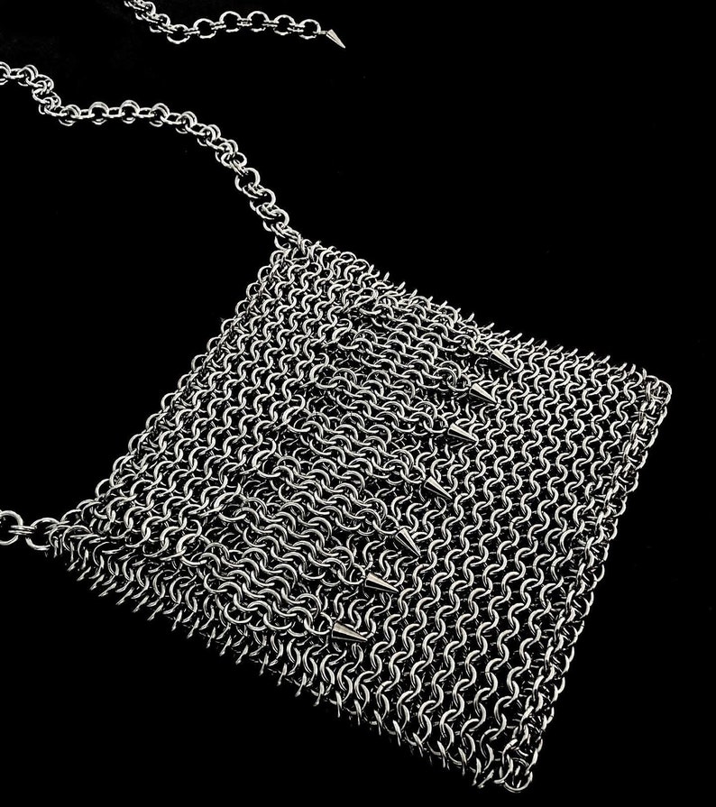 Chainmail Purse: Medieval Style Adjustable Bag, Aluminum or Steel - Etsy