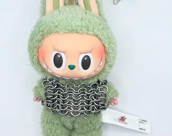 Labubu Chain Costume. Stainless Steel Accessories. Made in Canada. Fun Medieval Chainmail. Pop Mart Cute Monster. Fashion Outfit Accessory.