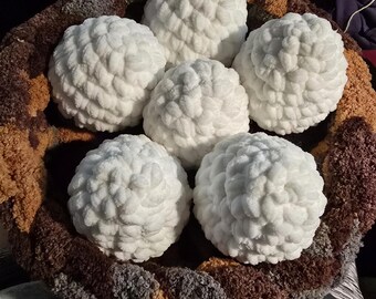 パターンのみ!!!! 巣の中のかぎ針編みの卵
