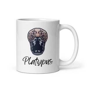 Platypus Mug, Animal Lover Drink Ware, Australian Wildlife Mugs, Aussie gifts, Coffee Cup