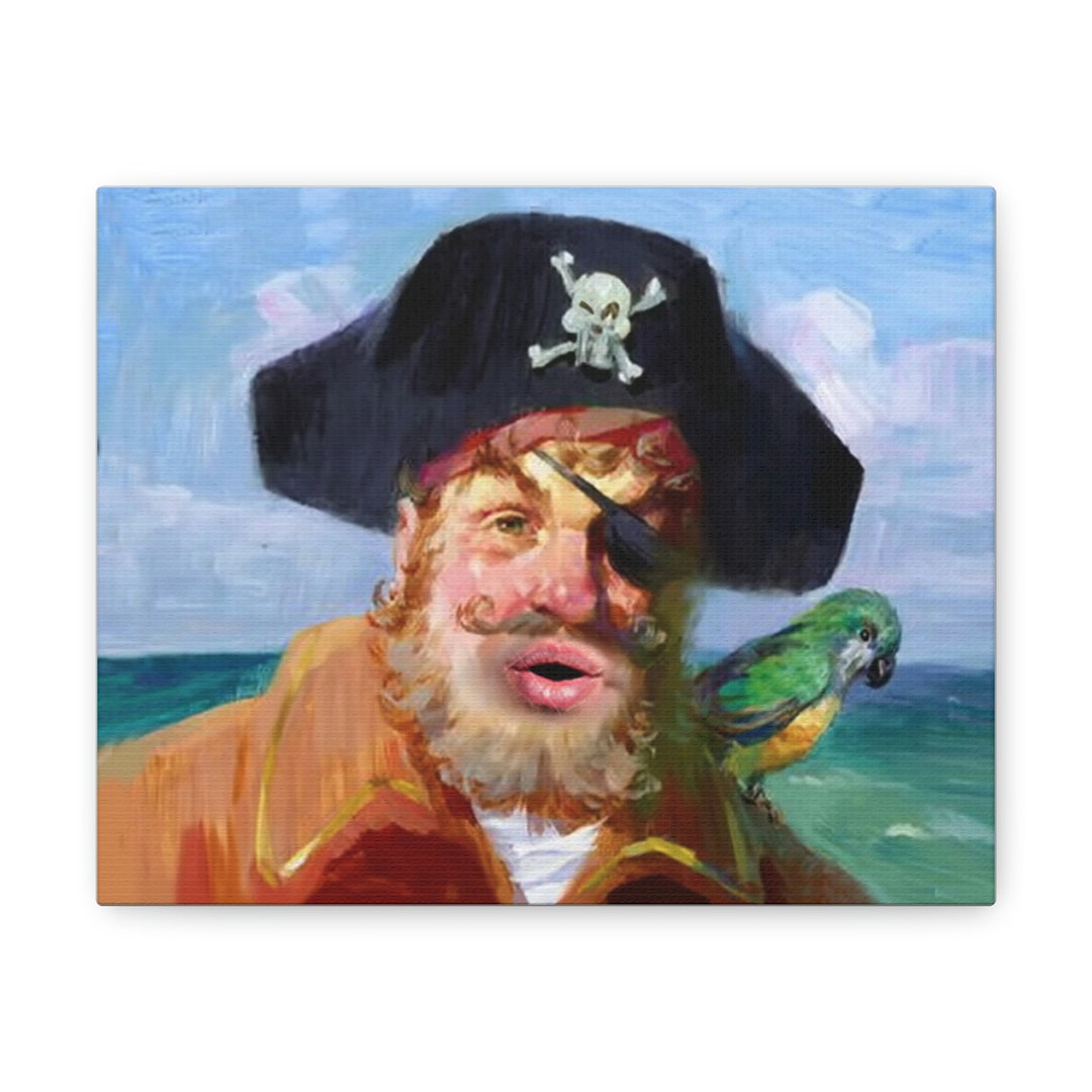 Spongebob Squarepants Captain Smolder Canvas Wall Art Funny. Etsy