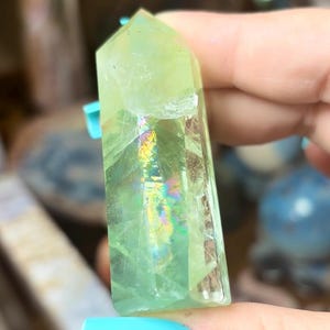 Green Baja Blast Fluorite Point