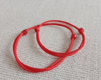 Bracciale Con Cordino Rosso Fatto A Mano Per Uomo Donna Bracciale Con Desiderio Rotondo Unisex Amuleto Per La Protezione Della Kabbalah Gioielli Con Ciondoli Fortunati - Foto 6