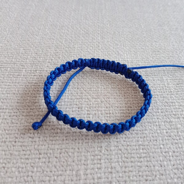 dark blue cord Bracelet, dark blue String Bracelet, Lucky Bracelet, Braid Bracelet, Yoga Bracelet, Simple Surfer Dark blue Woven Bracelet