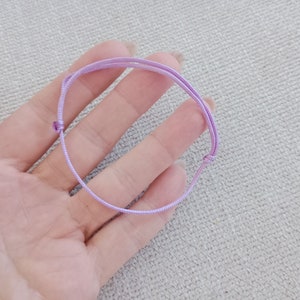 lilac bracelet, Light purple String, Fancy Light purple string, Lucky Bracelet, Braid Bracelet, Yoga Bracelet, Simple Surfer Woven Bracelet