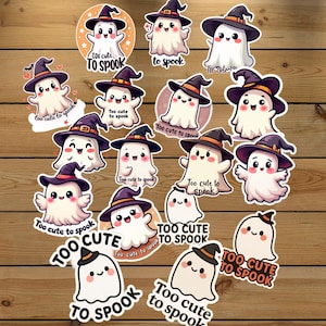 Too Cute to Spook – Cute Ghost Stickers (17 Designs)