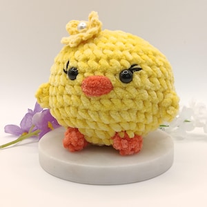 Plush Yellow Chick – Cute Handmade Amigurumi Toy, Easter Gift, Stress Relief