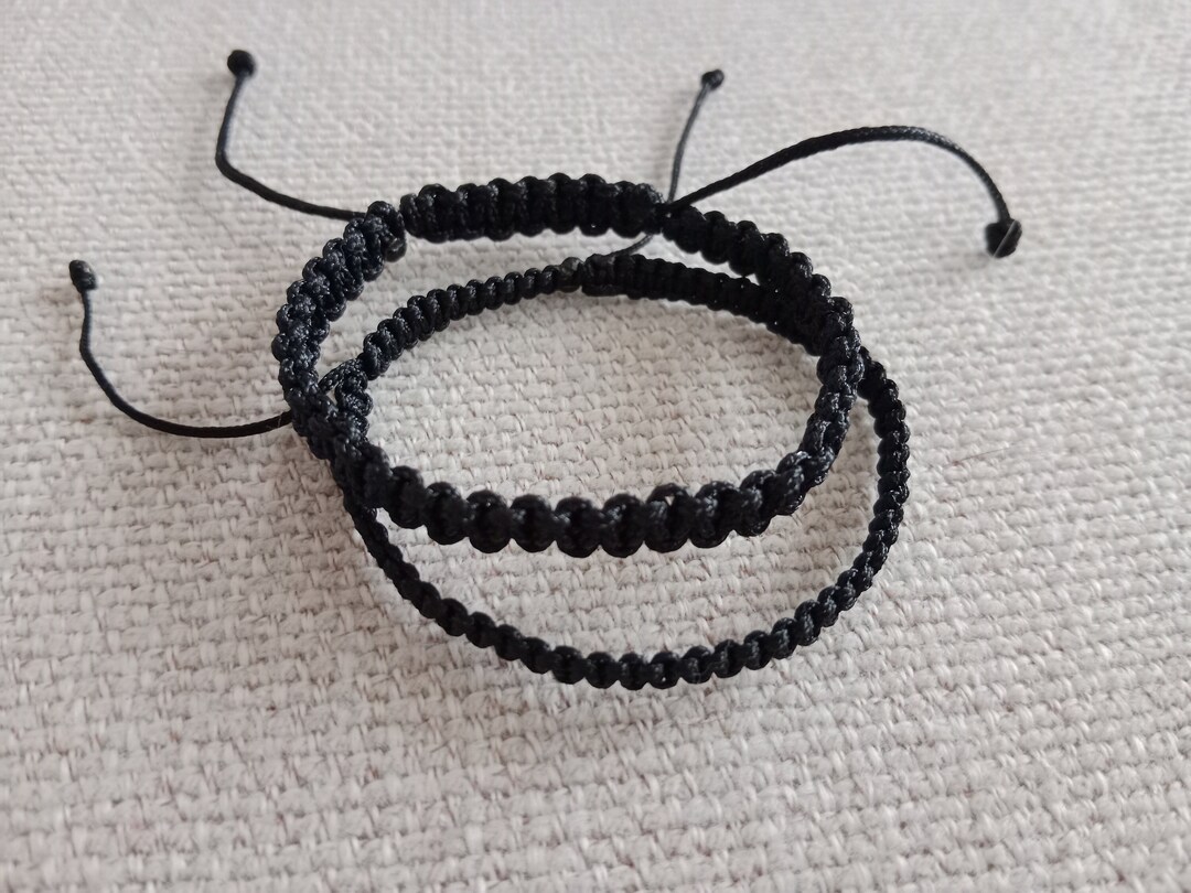 Black Braided Bracelets, Men's and Women's Bracelet, Couple Bracelets ...