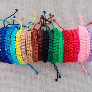 Friendship and Good Luck Adjustable Bracelet - Custom Gift Idea, braided Waterproof Bracelet, Nylon String Bracelet, Surfer bracelet