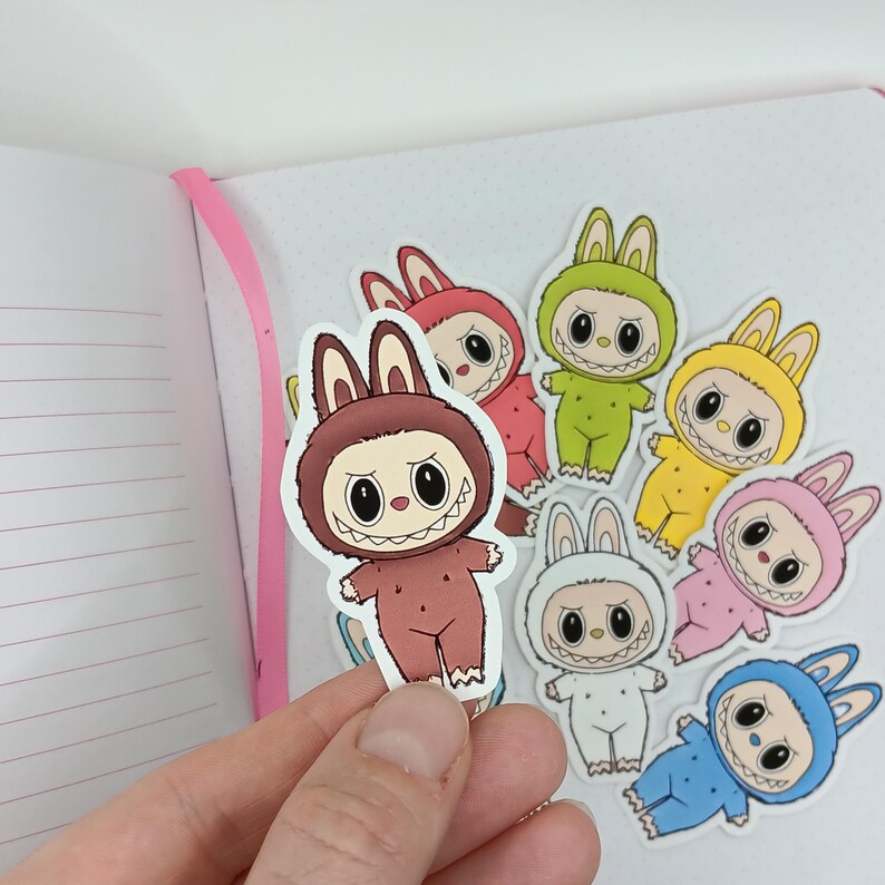 Colorful Outfits Monster Stickers – Labu-inspired – Vinyl Kawaii Set of ...
