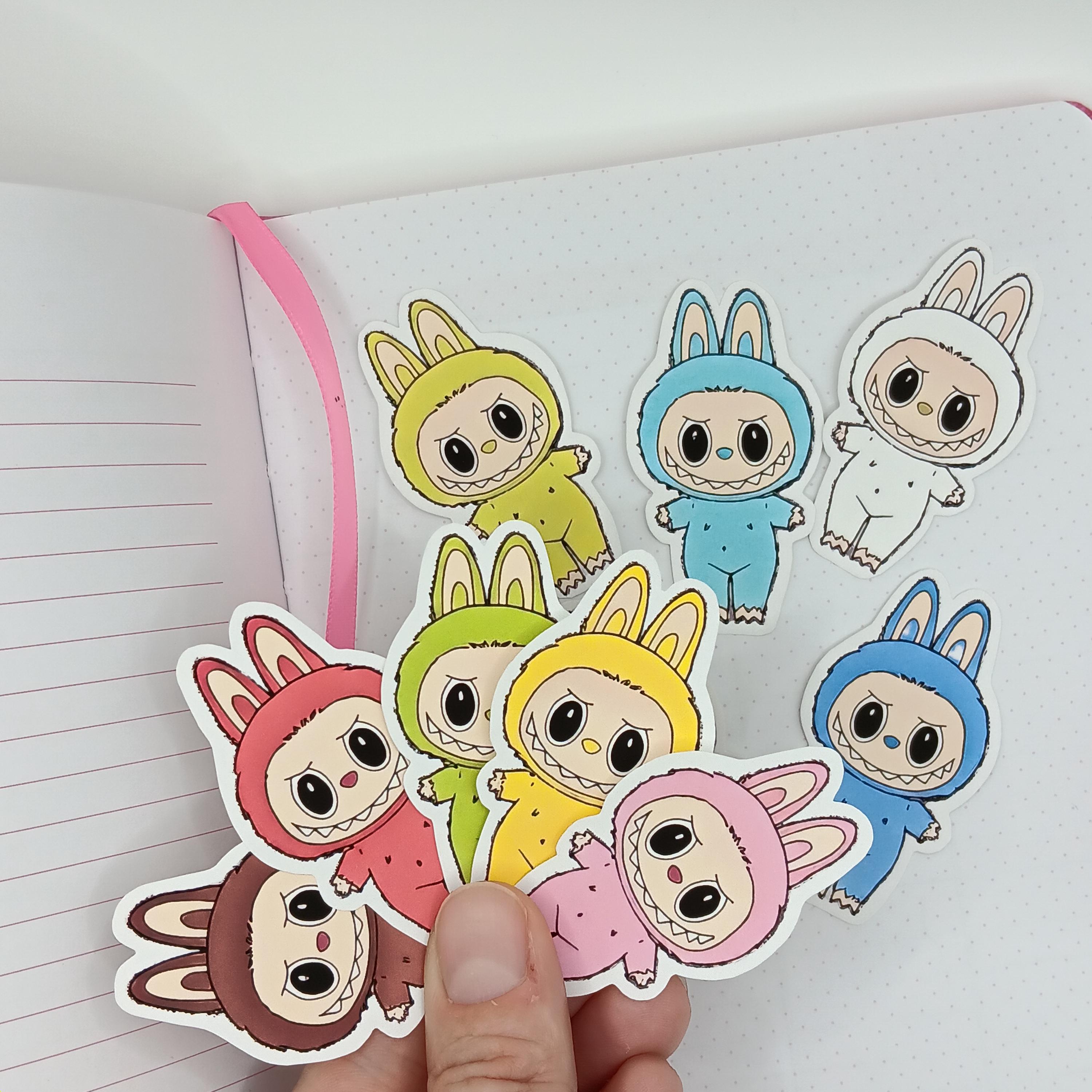 Colorful Outfits Monster Stickers – Labu-inspired – Vinyl Kawaii Set of ...