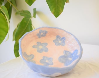 Pre-order Handmade small flower ceramic bowl