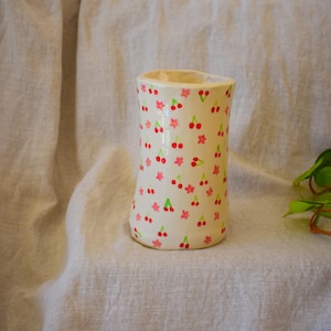 Cherry handgemachte Keramikvase