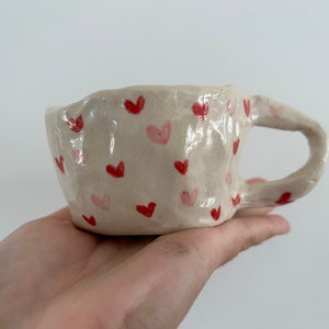 Preorder :Heart love handmade mug