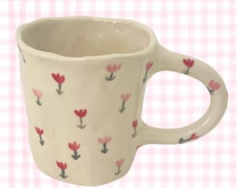 PREORDER: Tulip Flower Hand Made Ceramic Mug