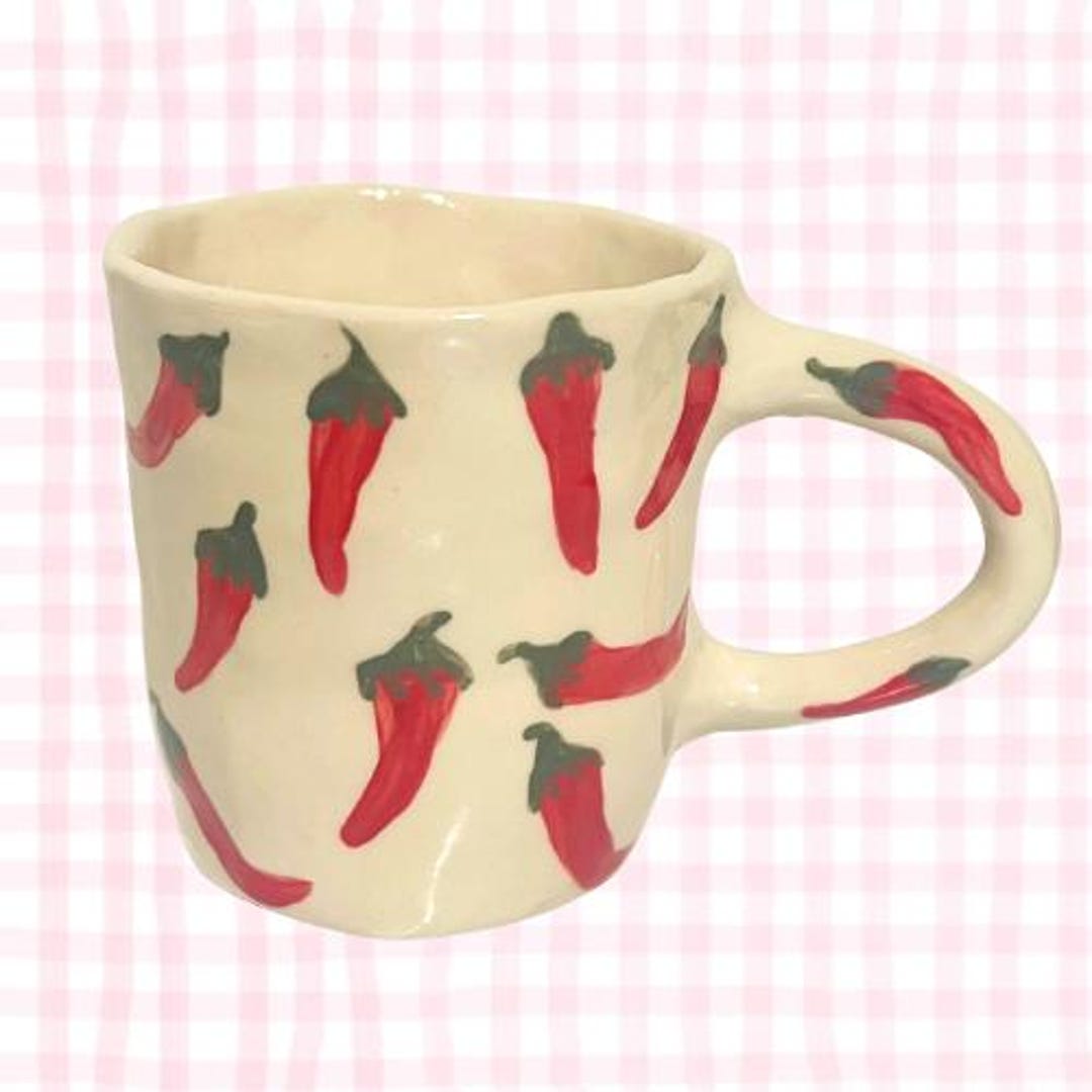 Red Chili Mug Handmade Ceramic - Etsy