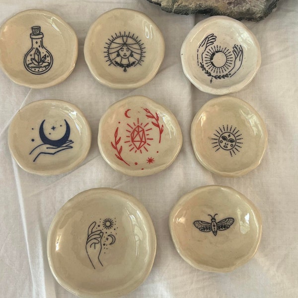 Handmade ceramic small Trinkets