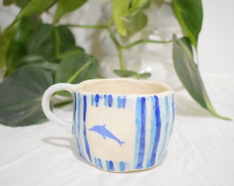 Pre-Order handmade Dolphin mug