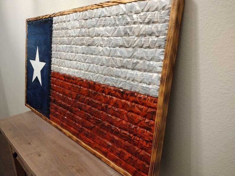 Extra Large Wooden Texas State Flag Wall Art Etsy