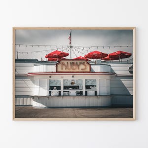 Ruby's Diner Newport Beach Wall Art: Retro Neon Sign, 1950s Americana, Kitchen and Bar Decor (Digital Download)