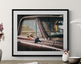 Vintage GMC Truck Photo Print: Rustic Americana Wall Art