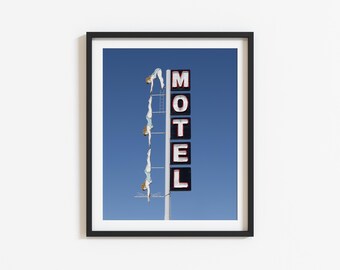 Starlite Diving Lady Mesa Wall Art: Retro Neon Motel Sign, Arizona Roadside Americana, Desert Decor (Digital Download)