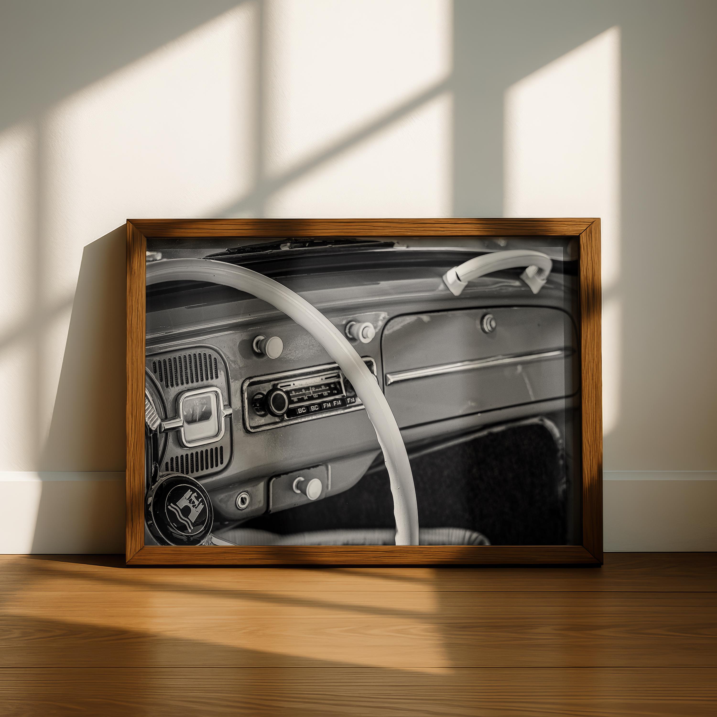Poster Volkswagen Coccinelle Ancienne - Wall Art - Décoration Murale