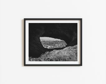 Hole in the Rock Wall Art: Papago Park Phoenix Photography, Arizona Desert Landscape, Southwest Decor (Digital Download)