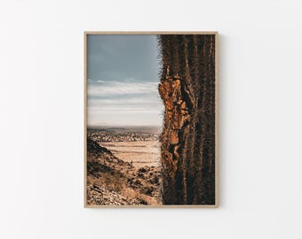 Arizona Cactus Wall Art: Desert Landscape Photo, Southwestern Decor, Saguaro Plant Print (Digital Download)