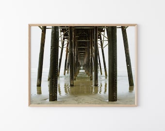 Oceanside Pier Wall Art: California Beach Photography, Coastal Ocean Print, Pacific Coast Decor, Seascape Artwork (Digital Download)