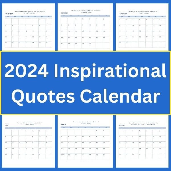 Motivational Daily Calendar Etsy