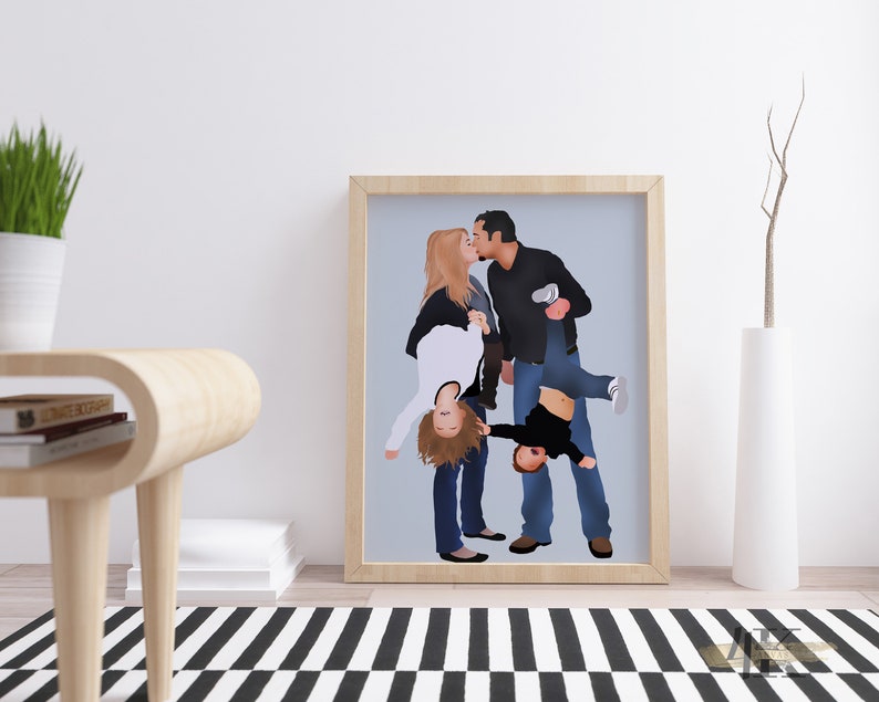 Paar Porträt, Gesichtslose Porträts, Benutzerdefinierte Porträt, personalisierte Foto, Paar Gemälde, Geschenke für ihn, Geschenke für sie, Valentinstag Geschenk Bild 2