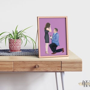 Paar Porträt, Gesichtslose Porträts, Benutzerdefinierte Porträt, personalisierte Foto, Paar Gemälde, Geschenke für ihn, Geschenke für sie, Valentinstag Geschenk Bild 7