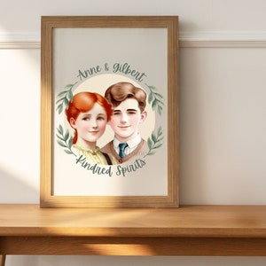 Anne of Green Gables Art, Anne and Gilbert Art, Anne of Green Gables Decor,Anne of Green Gables Party,Anne of Green Gables Birthday, Digital