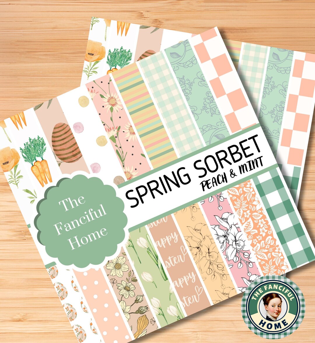 Spring Printable Papers, Spring Digital Papers, Spring Junk Journal ...