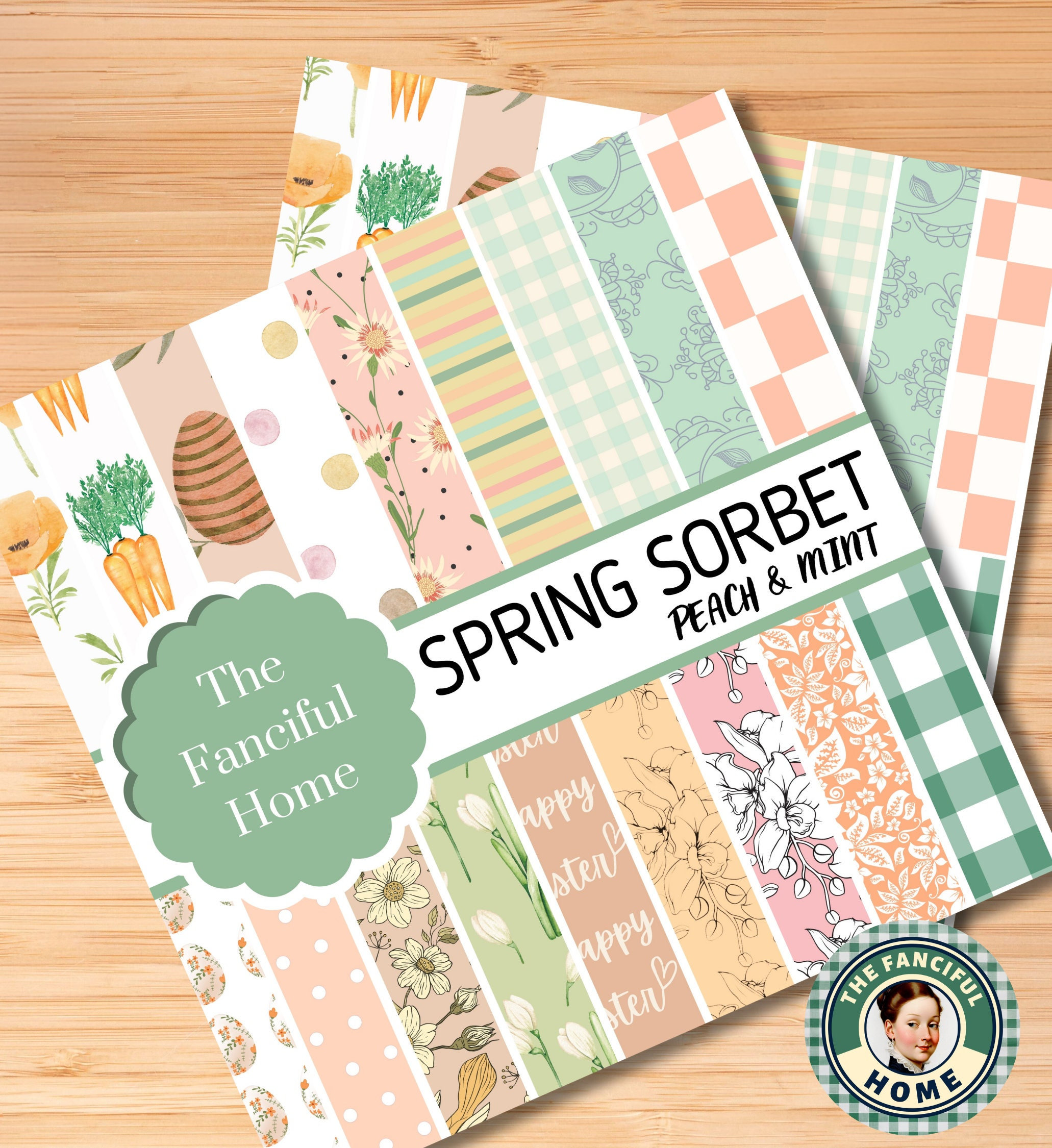 Spring Printable Papers, Spring Digital Papers, Spring Junk Journal ...