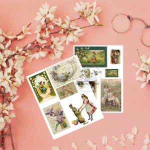 Vintage Easter Ephemera Kit Vol 2. Over 100 DIFFERENT Historic Easter Images & Postcards for Collage, Junk Journals, Scrapbooking, etc image 4