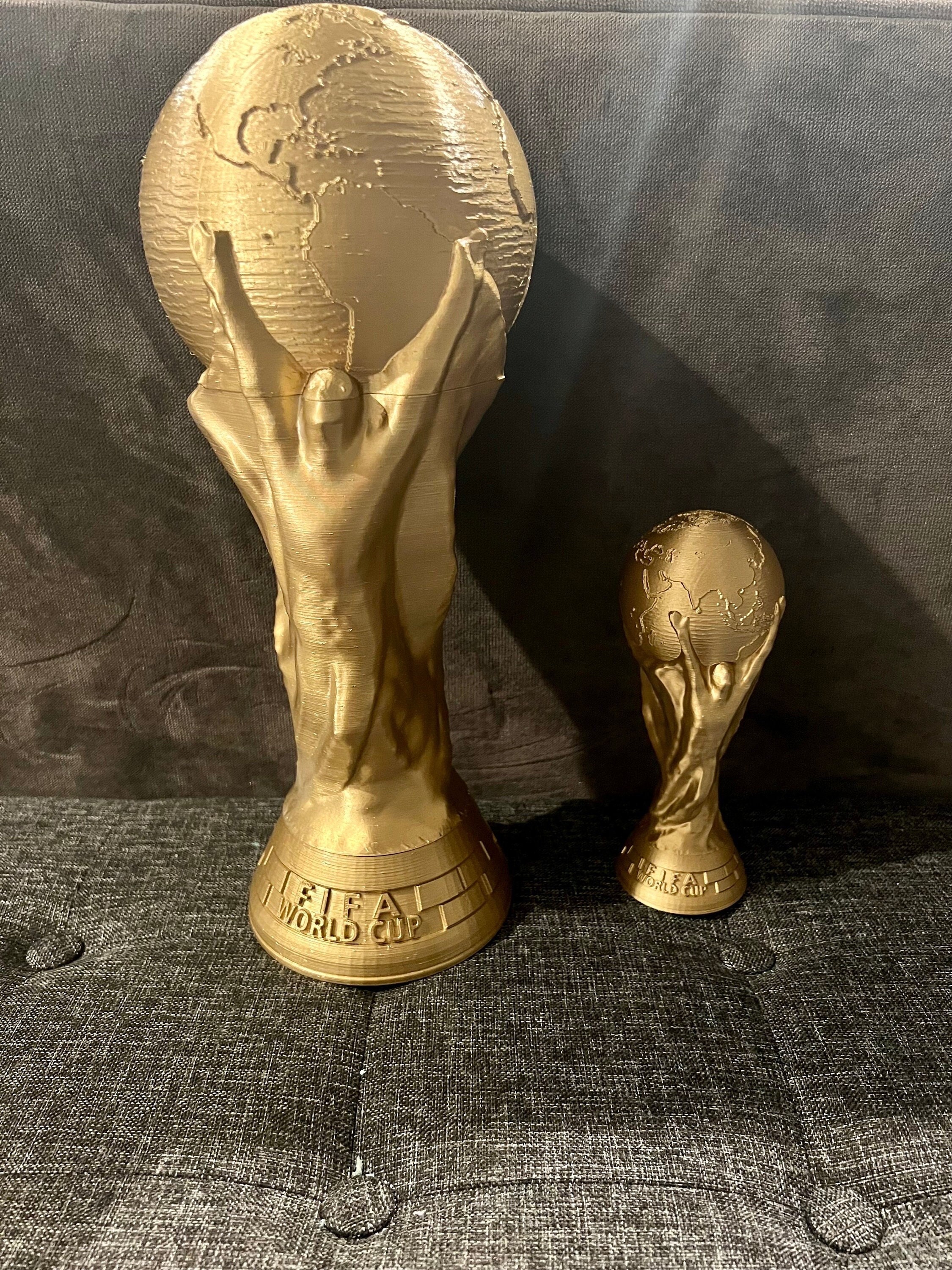  LNGODEHO 2022 World Cup Replica Trophy in Display Case, Resin  Sculpture, Own a World Soccer's Biggest Prize (10.6 inch) : Sports &  Outdoors