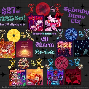 Hazbin Hits: CD Charms Pre-Order image 1