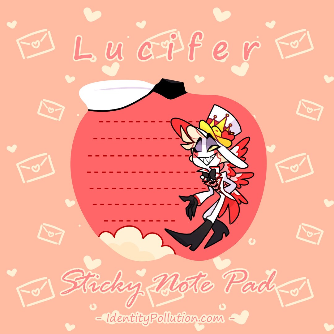 Lucifer Sticky Notepad - Etsy