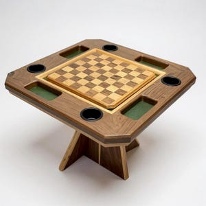 Game Table | Poker Table | High Quality Card Playing Table | Handcrafted | Texas Made | Family Game Night