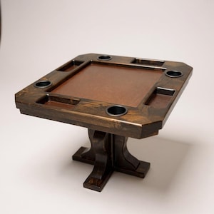 Game Table | Poker Table | High Quality Card Playing Table | Handcrafted | Texas Made | Family Game Night