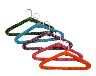 Crochet Covered Hangers (set of 4)