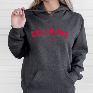 Columbus, Ohio Hoodie Sweatshirt Gifts for College Students, College Football, Hoodies for Women, Hoodies for Men, Gifts for Teens