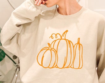 Cute Pumpkin Shirt, Pumpkin sweatshirt, Halloween Gift, Halloween Shirt, Halloween Sweatshirt, Fall Sweatshirt