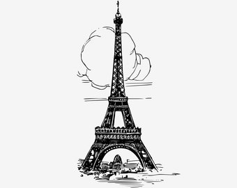 Paris Eiffel Tower Sketch